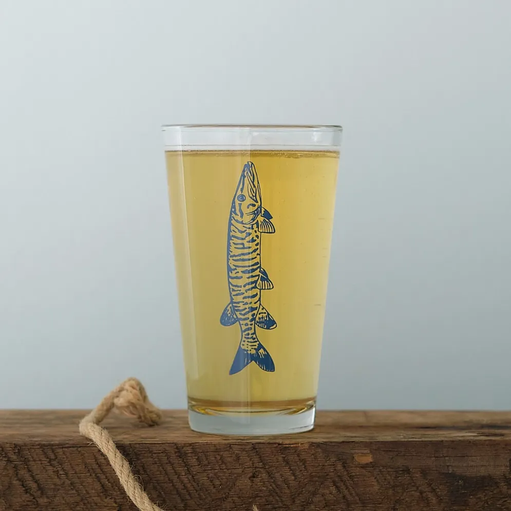 Fish Glass Steel Blue