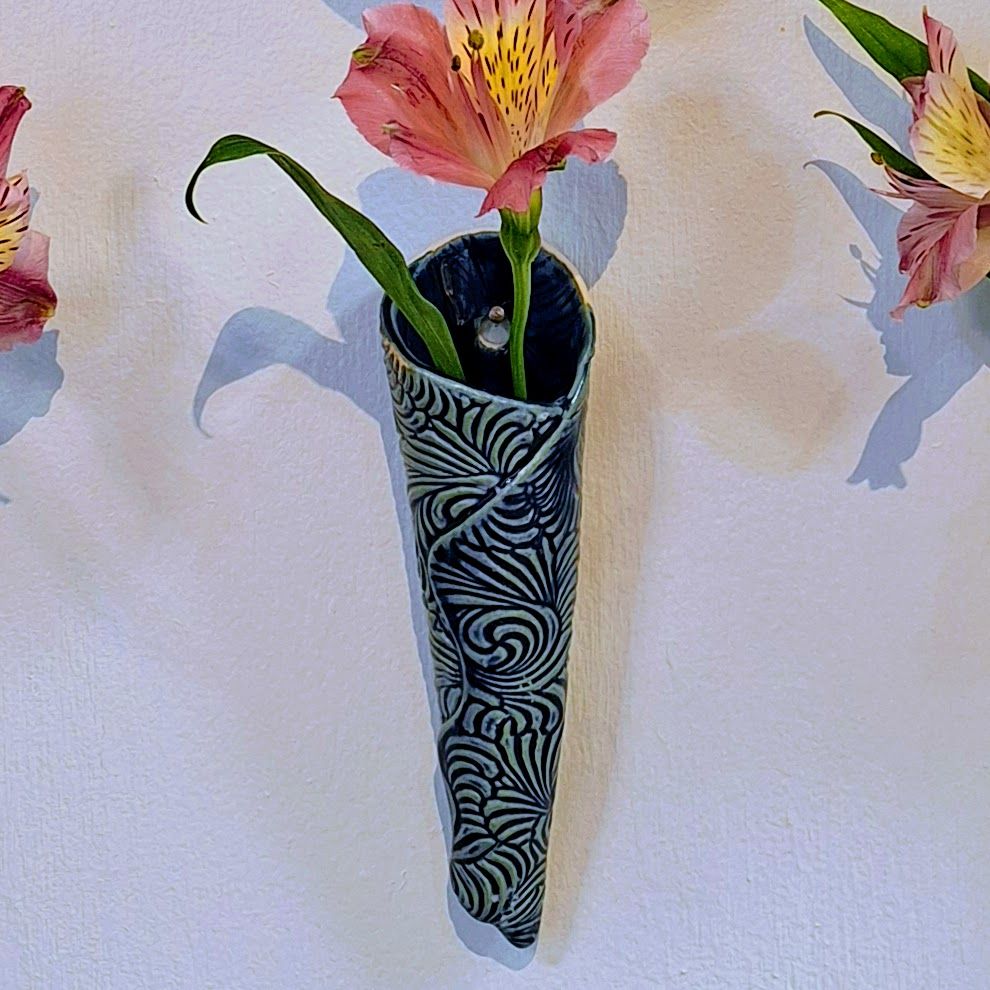 Wall Sapphire Blue Vase