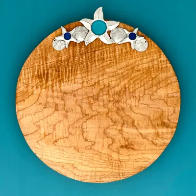 Shells Seaglass Round Board