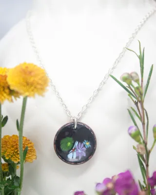 Fiora Jet Copper Necklace