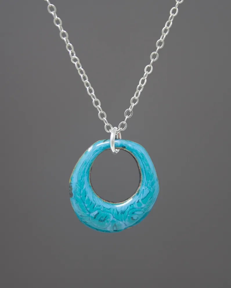 Batik Succulent Necklace