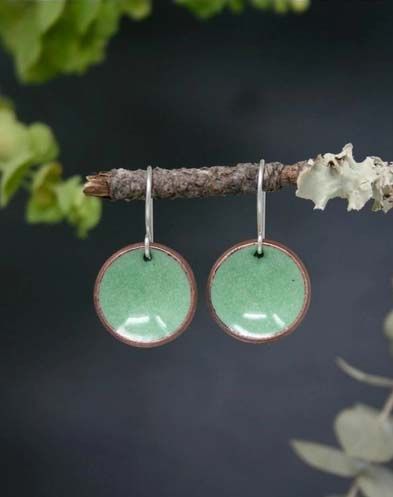 Dot Primavera Sm Copper Dangle Earrings