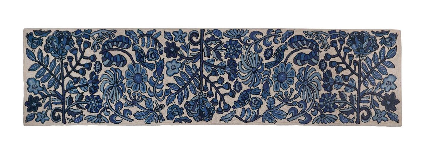 Bloomer Morning Hooked Wool Rug 2' X 8'