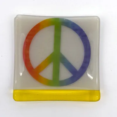 Rainbow Peace Symbol Catch-all Dish