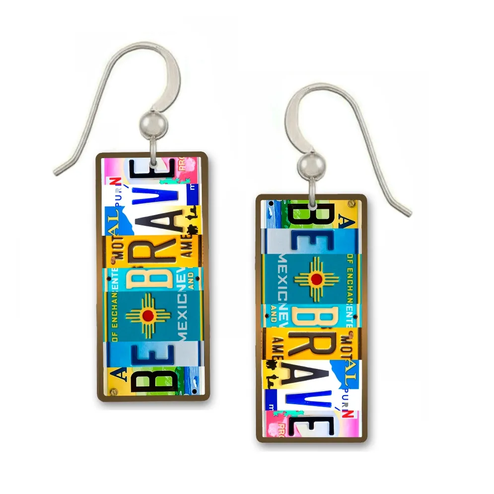 Be Brave - Medium Rectangle Earring ER197