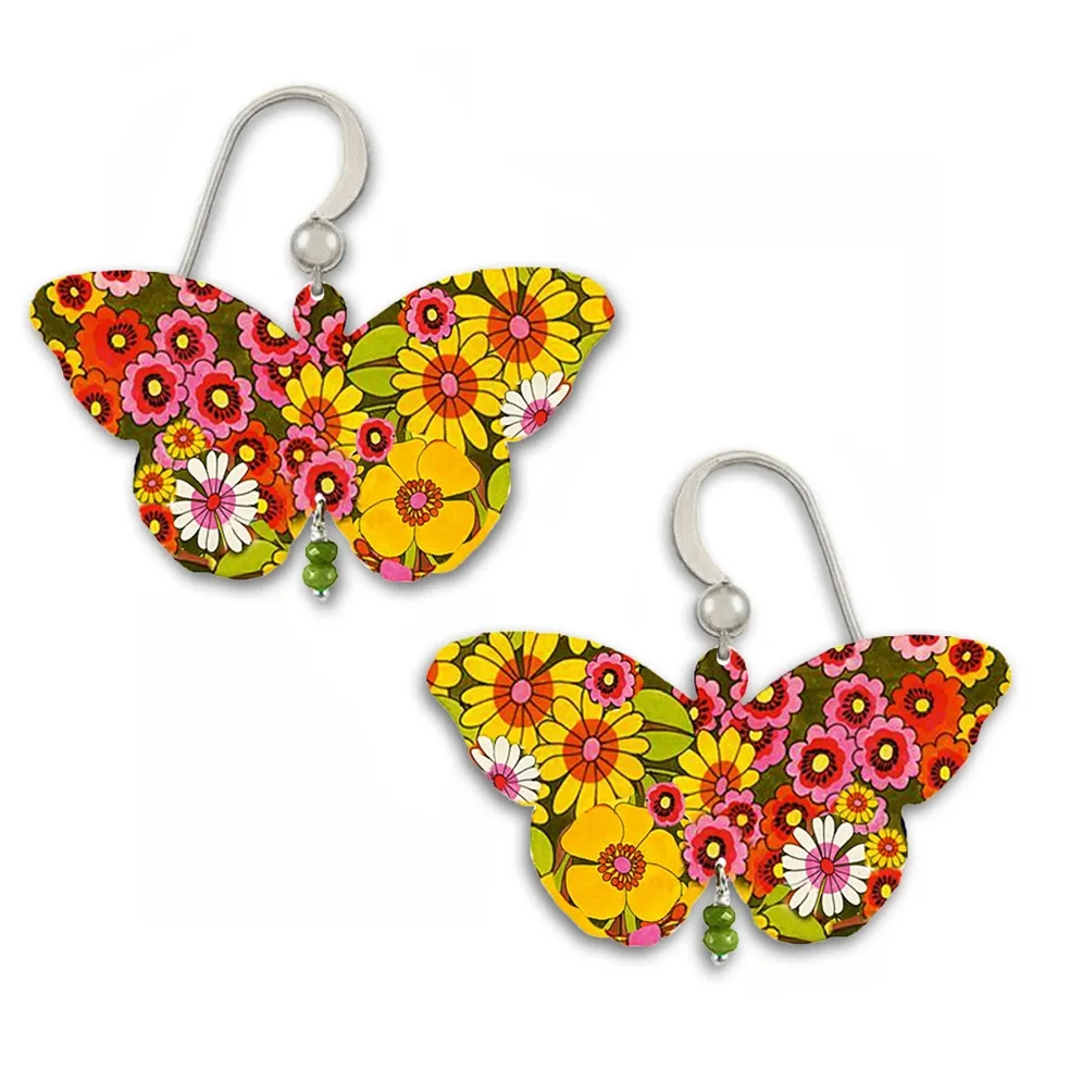 Happy Dance - Butterfly Shape W/Beads Earring EA59