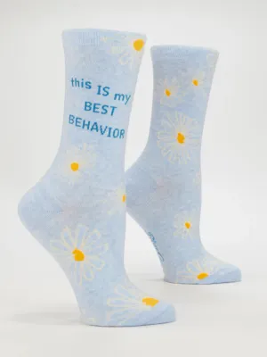 My Best Behavior Crew Socks
