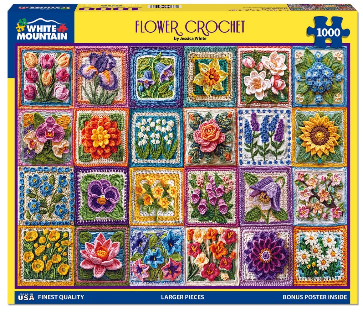 Flower Crochet (2048pz) - 1000 Piece Jigsaw Puzzle