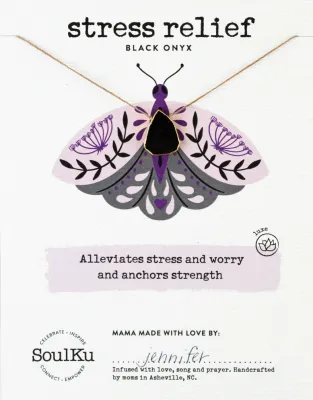 Black Onyx Alchemy Necklace for Stress Relief