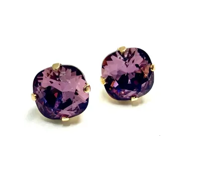 Thistle Gold plated Small dazzling studs