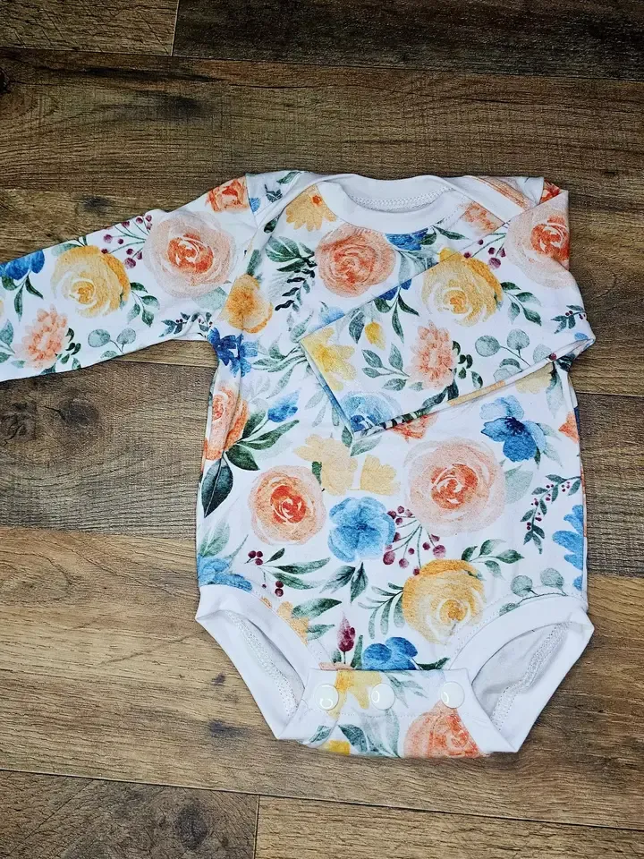 Summer floral 6-9 M Long sleeve