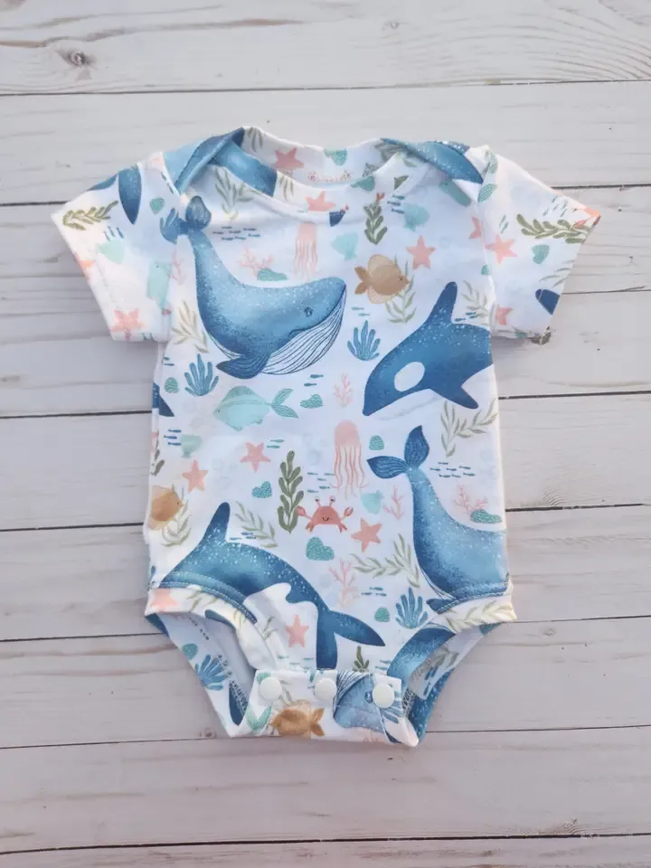 Whale Jelly Fish 3-6 M Short Sleeve
