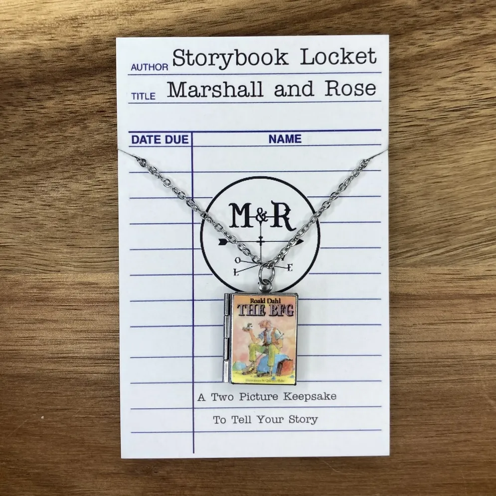 The BFG -Book Locket Necklace - Stainless Steel