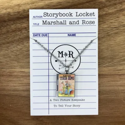 The BFG -Book Locket Necklace - Stainless Steel