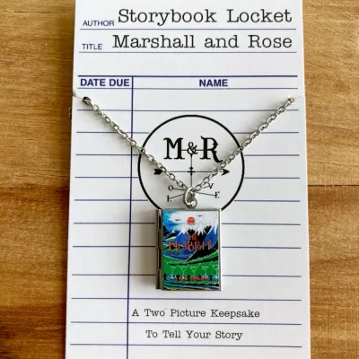 The Hobbit Book Locket Necklace -Stainless Steel