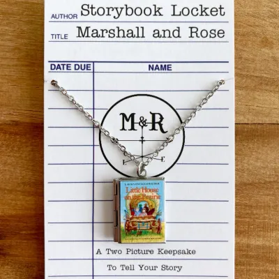 Little House on the Prairie Book Locket Necklace - Stainless Steel