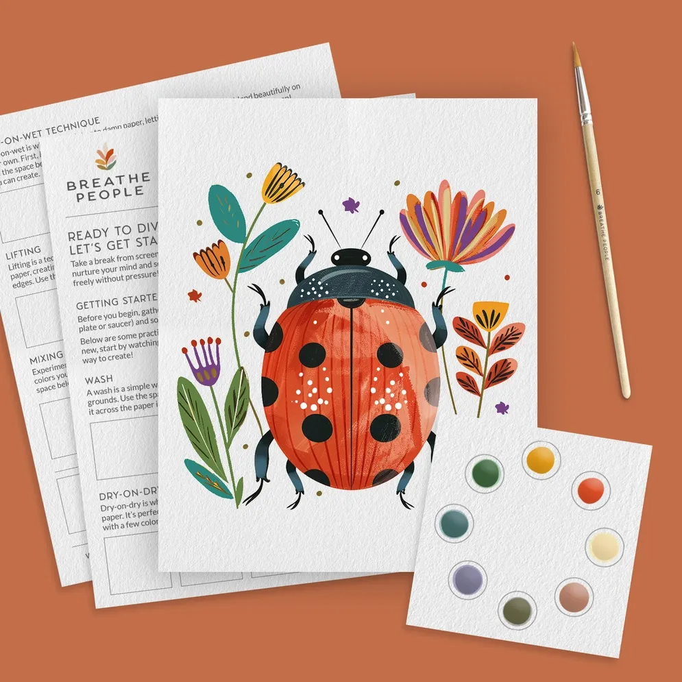 Ladybug Watercolor Paint Set
