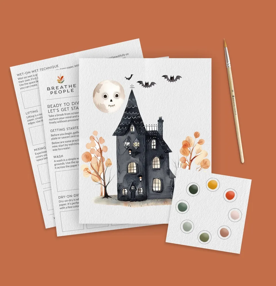 Haunted House Watercolor Paint Set