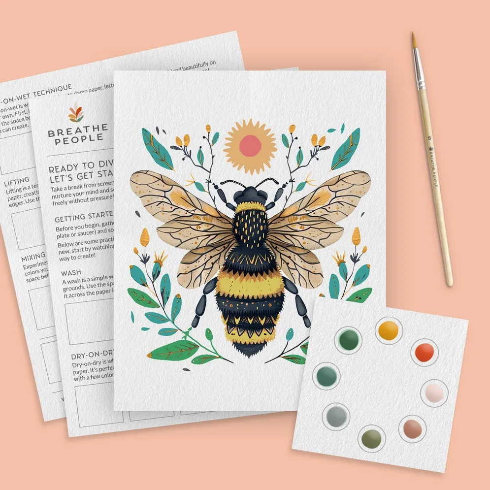 Honey Bee Watercolor Paint Set