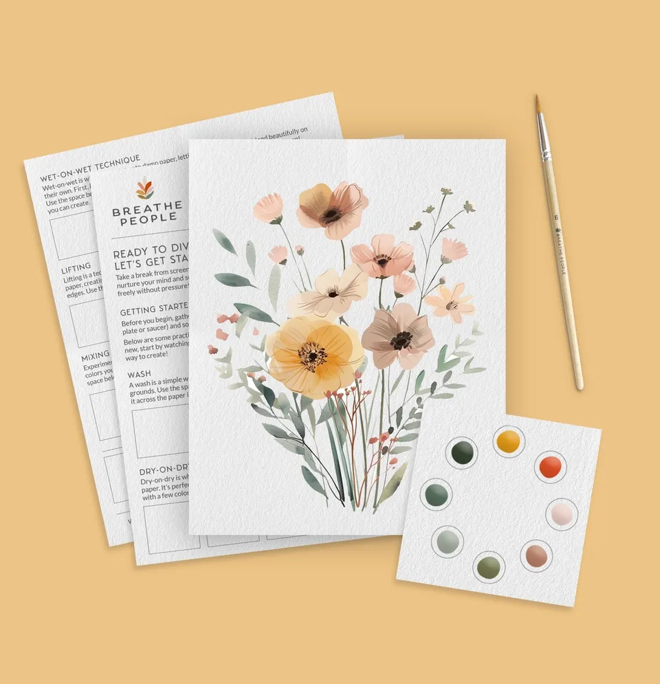 Wildflowers Watercolor Paint Set