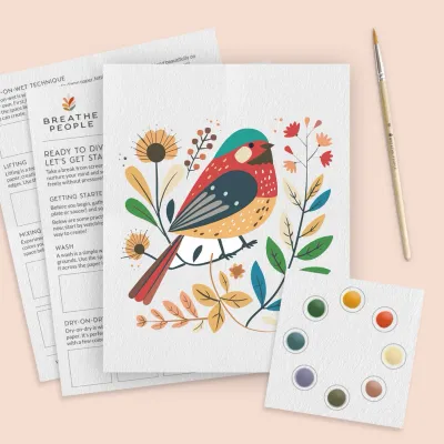 Sweet Bird Watercolor Paint Set