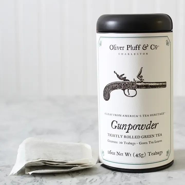 Gunpowder -  20 Green Tea Teabags in Signature Tea Tin