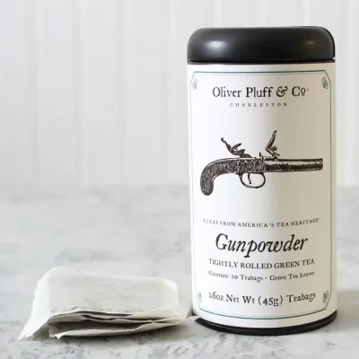 Gunpowder -  20 Green Tea Teabags in Signature Tea Tin