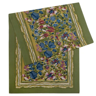 Jardin Blue &amp; Vert | Table Runners - 16" x 72"