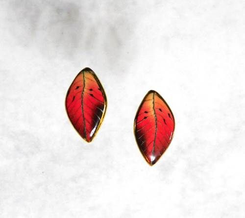 Fall Leaf Post Earring