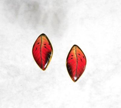 Fall Leaf Post Earring