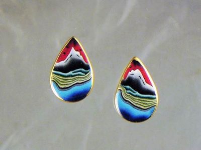 Volcano Post Earring