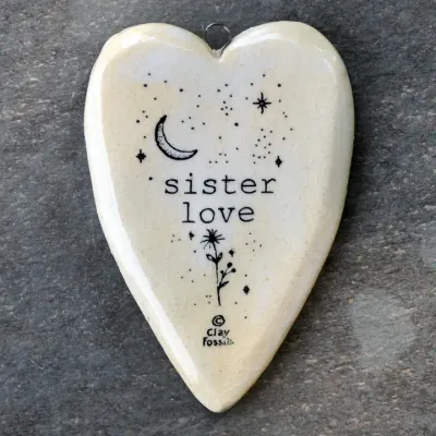 Sister Love, handmade USA, gift, boxed