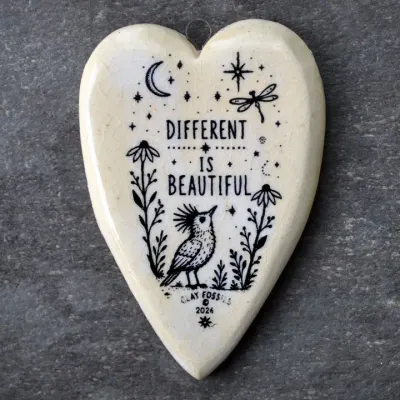 DIfferent is beautiful, handmade USA, pottery, boxed gift