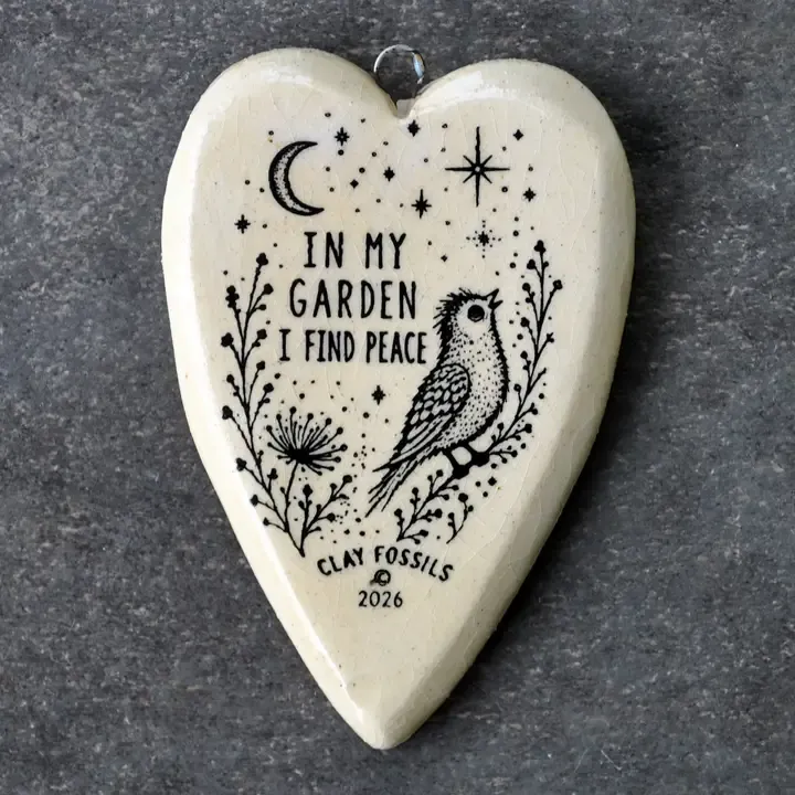 In my garden, handmade USA, pottery, boxed gift