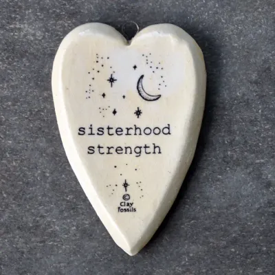 Sisterhood Strength, handmade USA, pottery, boxed gift