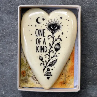 One Of A Kind, handmade USA, pottery, boxed gift