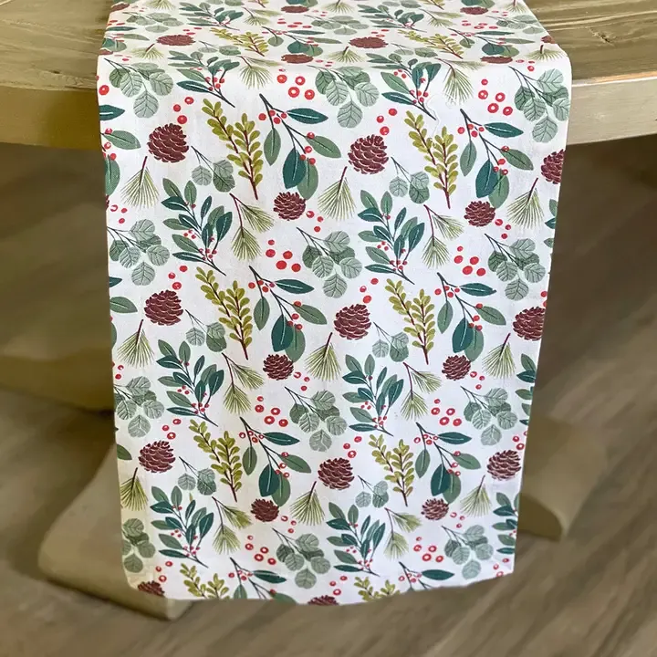 Holiday Greens Runner 13"X72"
