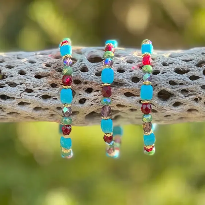 Magnesite Red Stretchy Bracelet
