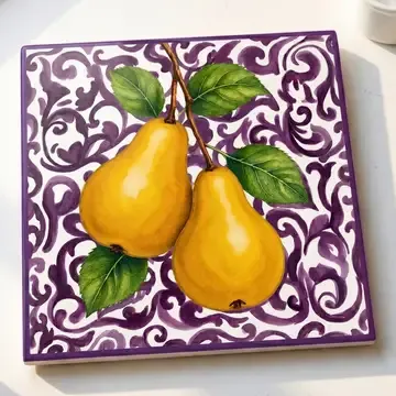 Pears Ceramic Trivet