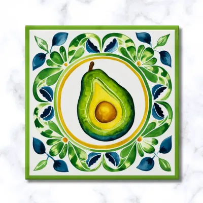 Avocado Ceramic Trivet
