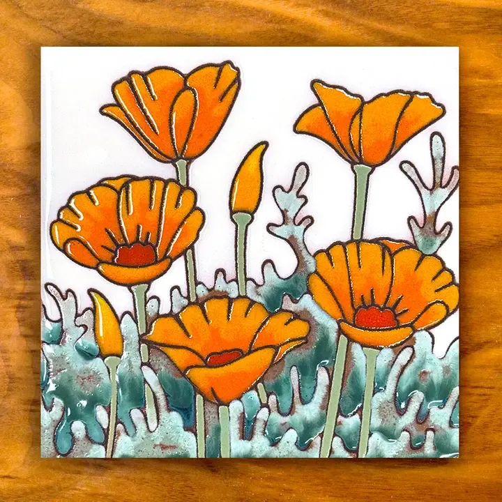 Desert Poppies Tile