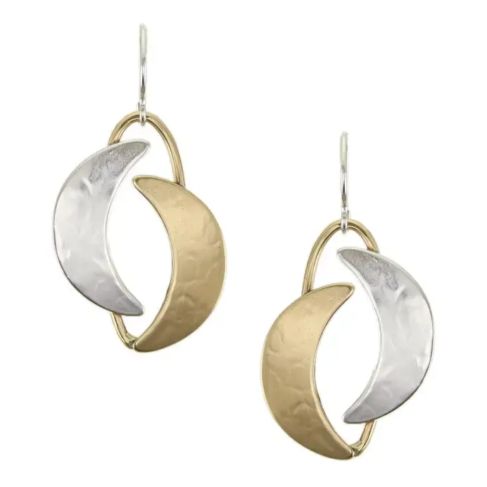 Double Crescent Wire Earring