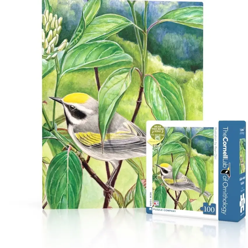Golden-winged Warbler Mini - 100 Piece Mini Puzzle