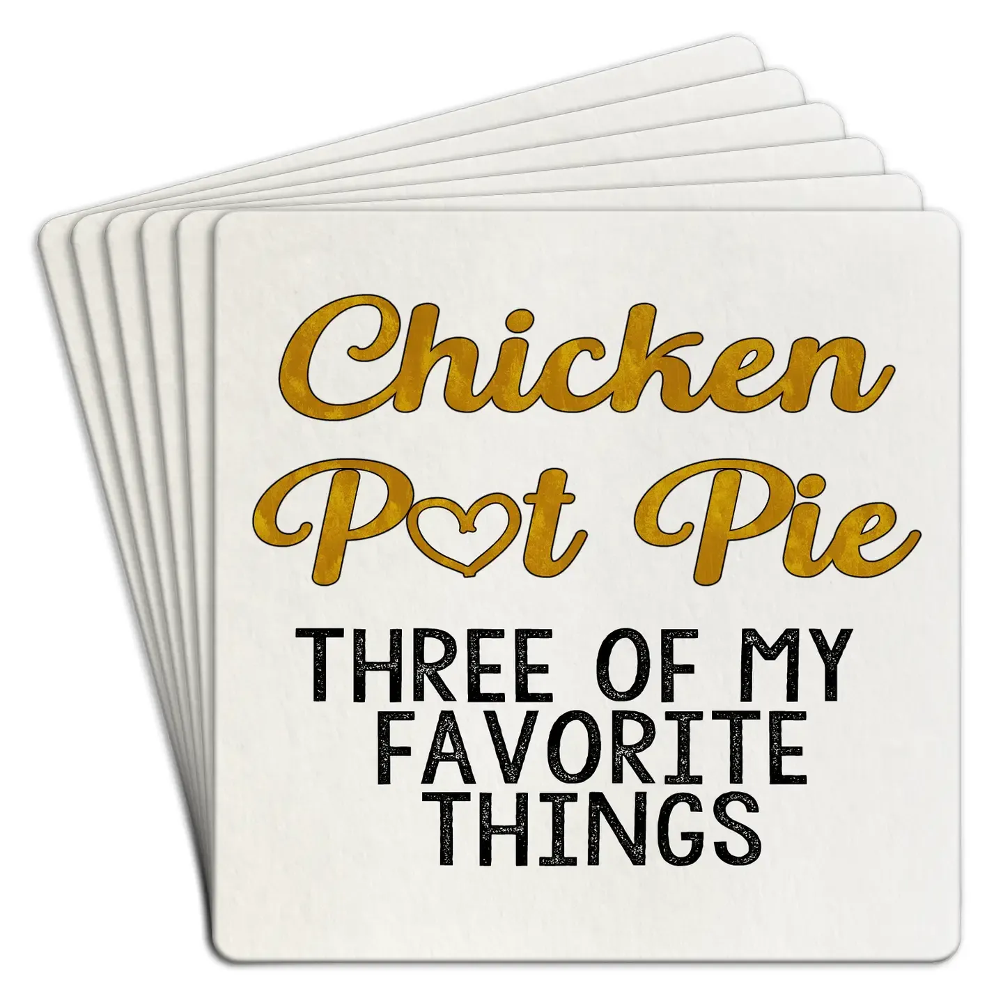 Chicken Pot Pie Coaster | Paper 6pk