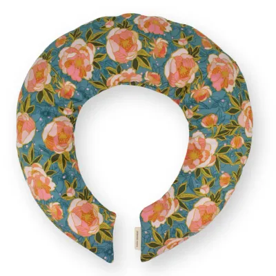 Neck Wrap - 467 | Peony on Denim Lavender