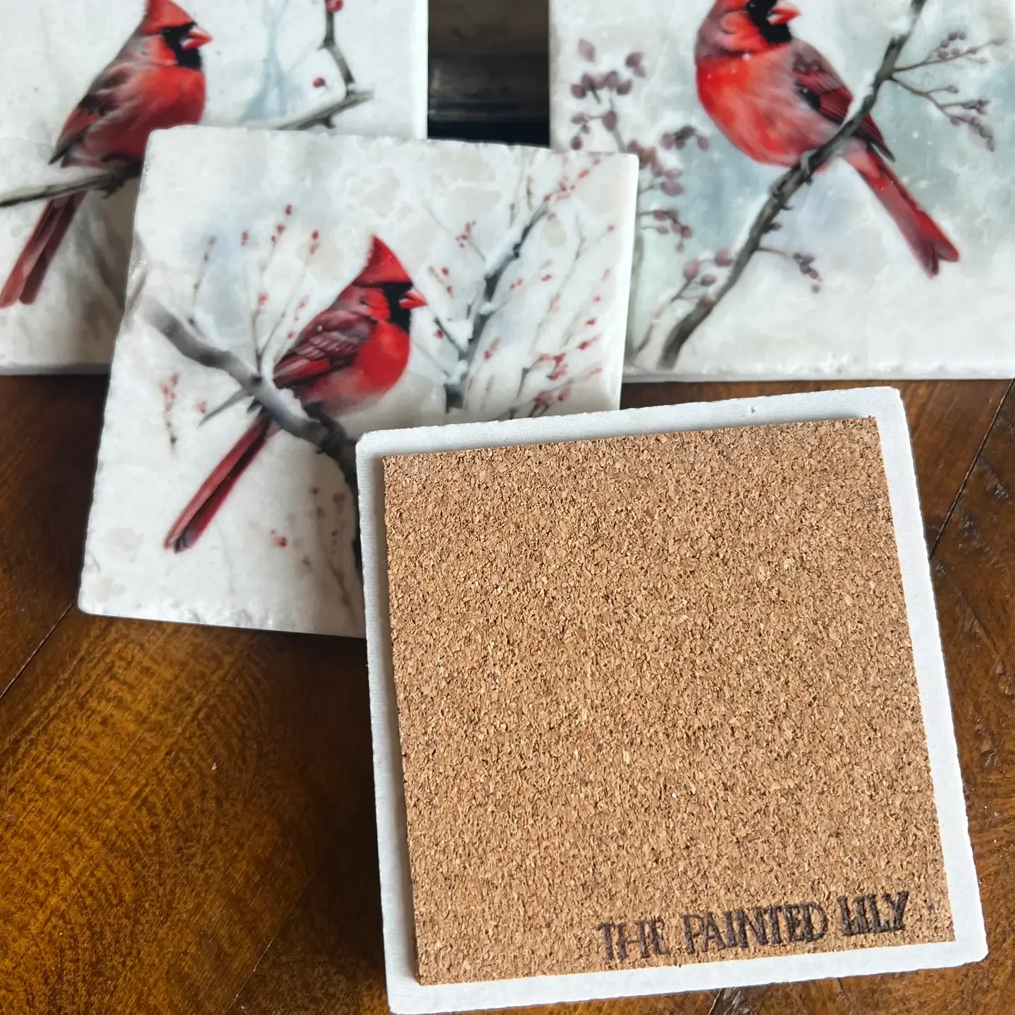 Cardinal Stone Coaster