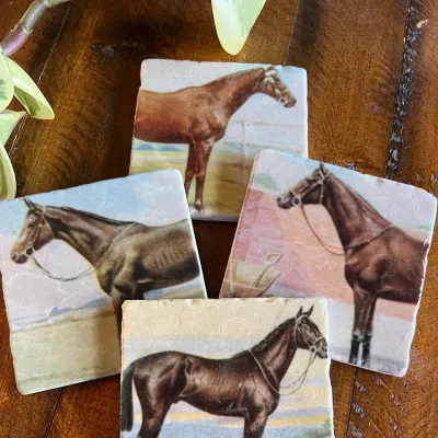 Vintage Horse Stone Coaster