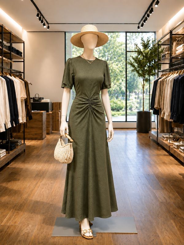 The Simple Beach Linen Dress