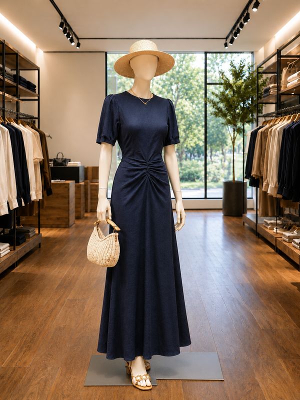 The Simple Beach Linen Dress