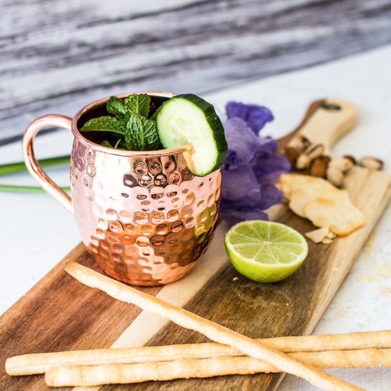 Clinq Hammered Copper Moscow Mule Mugs